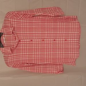 Pink & white button down